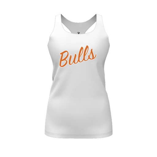 [FT0TRBWH-FYS-LOGO1] Decker Racerback Tank Top (Female Youth S, White, Logo 1)