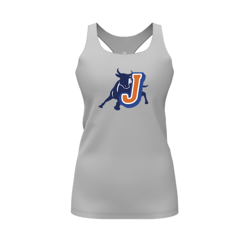 [FT0TRBGY-FYS-LOGO2] Decker Racerback Tank Top (Female Youth S, Gray, Logo 2)