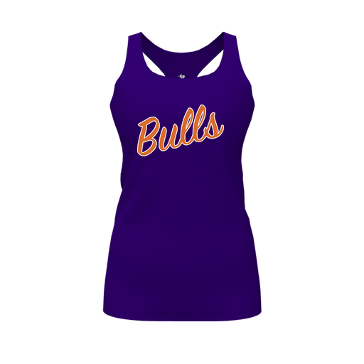 [FT0TRBPP-FYS-LOGO1] Decker Racerback Tank Top (Female Youth S, Purple, Logo 1)