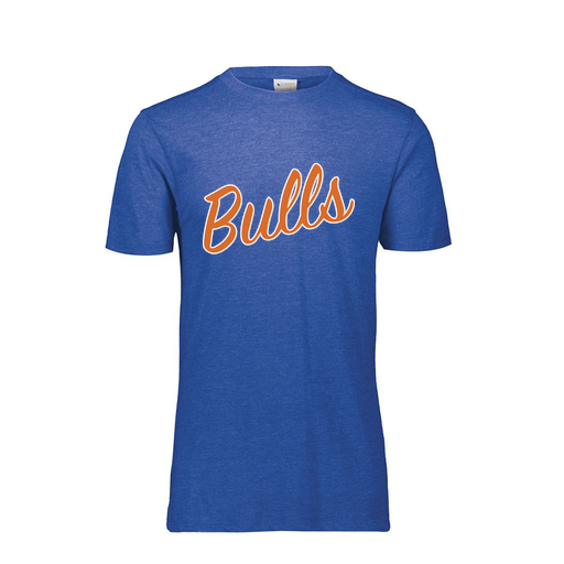 [FTSCUBRY-YS-LOGO1] Decker Youth Tri-Blend T-Shirt - Short Sleeve (Youth S, Royal, Logo 1)