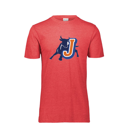 [FTSCUBRD-YS-LOGO2] Decker Youth Tri-Blend T-Shirt - Short Sleeve (Youth S, Red, Logo 2)