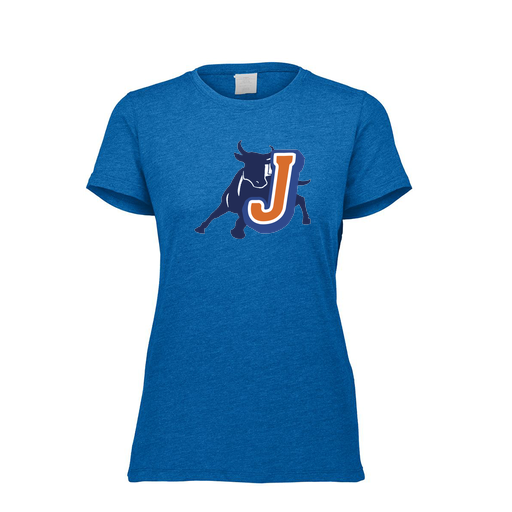 [FTSCUBRY-FAXS-LOGO2] Decker Women's Tri-Blend T-Shirt - Short Sleeve (Female Adult XS, Royal, Logo 2)