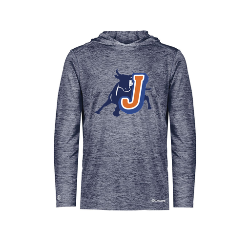 [FOLHCGNV-AS-LOGO2] Decker Men's Charge Hoodie (Adult S, Navy, Logo 2)