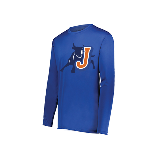 [222822.060.XS-LOGO2] Men's LS Smooth Sport Shirt (Adult XS, Royal, Logo 2)