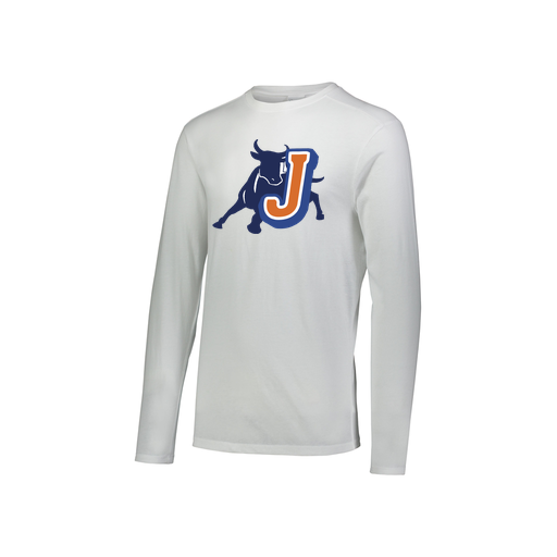 [FTLCUBWH-YS-LOGO2] Decker Youth Tri-Blend T-Shirt - Long Sleeve (Youth S, White, Logo 2)